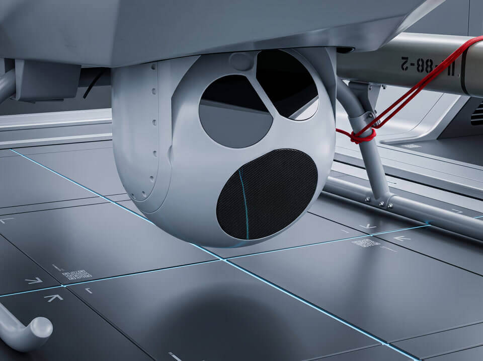 Video: multi-sensor payload mounted under a UAV