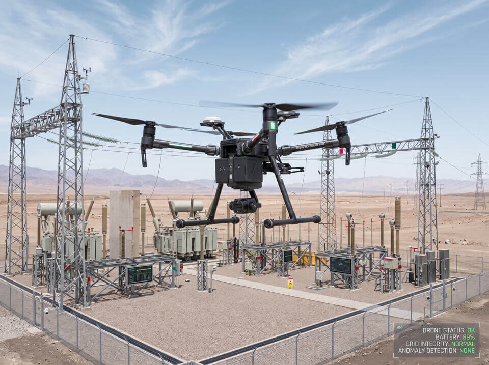 Video: power substation inspection with a multirotor UAV