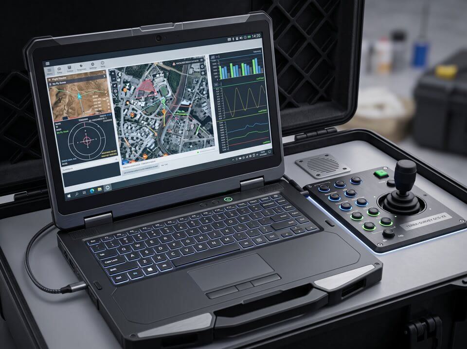 Video: UAV ground control station with a control console